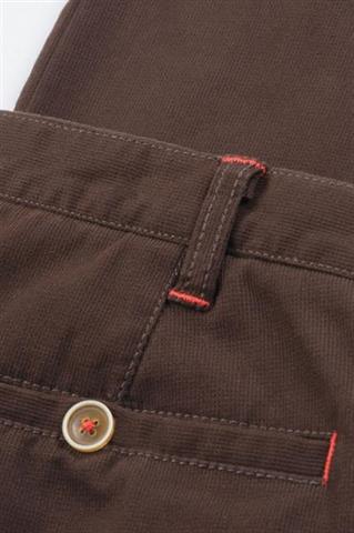 Brązowe spodnie chinos 64614 - 10151