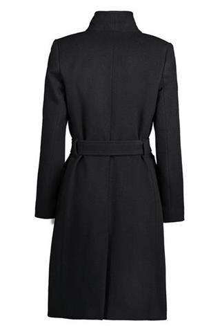 Czarny płaszcz damski wełniany Donna Tuch 84014 - 103721