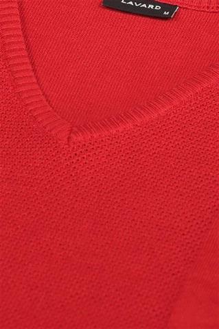 DL0001.DZIANINA.V-NECK.Struktura.Czerwony.J.73835_L - 105601