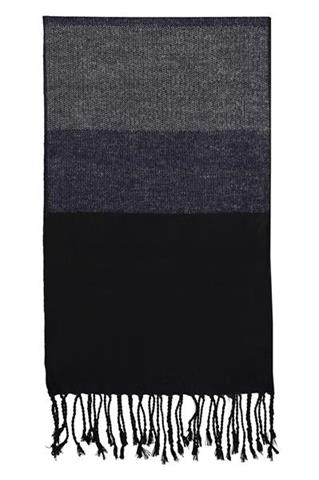 Granatowy szal męski w mikro wzory 73114 - 108561