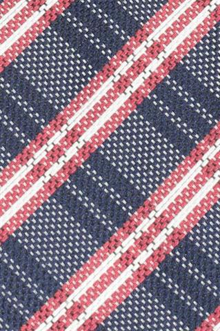 Granatowy krawat w pasy 57270 - 110321