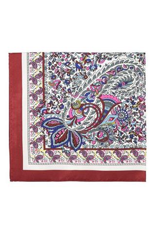 Wielokolorowa poszetka we wzory 57243 - 110671