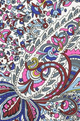 Wielokolorowa poszetka we wzory 57243 - 110681