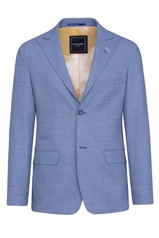 Niebieska marynarka męska z spiczastymi klapami Spitz Koncho 45136 - 11081