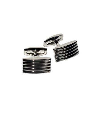 Srebrne spinki w toczone prążki 57234 - 111381