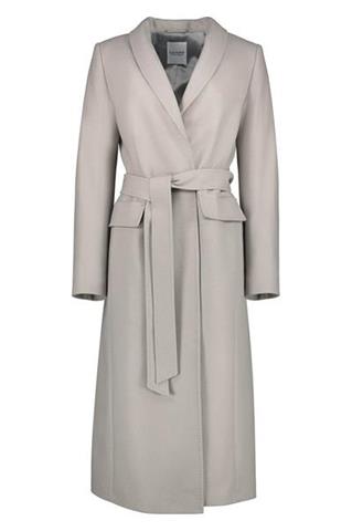 Ekskluzywny szary płaszcz damski Donna Vivo Lux 84751 - 114861