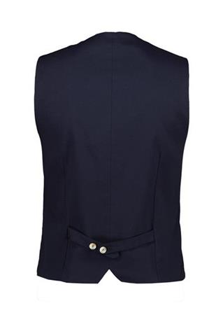 Granatowa kamizelka męska w kratkę Bruno 10131 - 116161