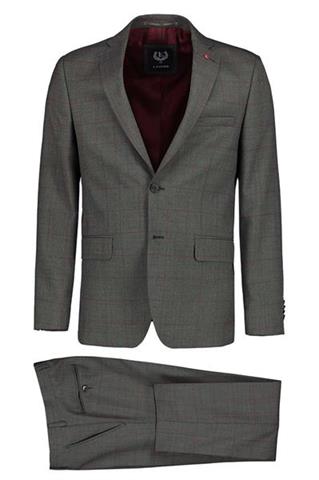 Wełniany garnitur w kratę 35242 - 117111