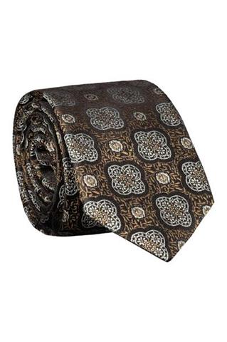 Krawat męski we wzory 73101 - 118711