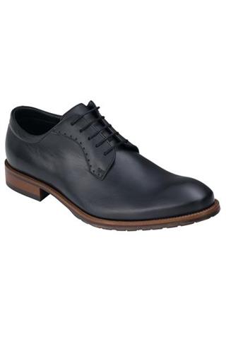 Czarne buty skórzane męskie-derby 72840 - 12031