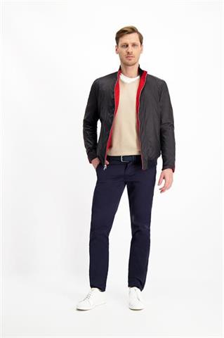 Beżowy sweter męski V-neck 73847 - 121191