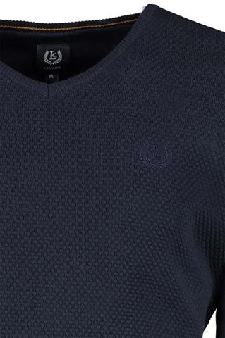 Granatowy sweter męski V-neck 73844 - 122161