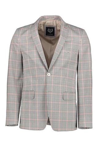Marynarka w kratę Remy Check Red 46066 - 123941