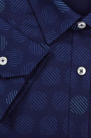 Granatowa męska koszula we wzory 92999 - 124191