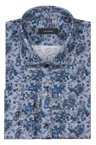 Szara koszula męska we wzory 93136 - 124211