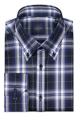 Koszula męska w kratę Lavard Gold 93170 - 124261