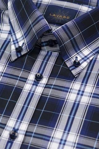 Koszula męska w kratę Lavard Gold 93170 - 124281