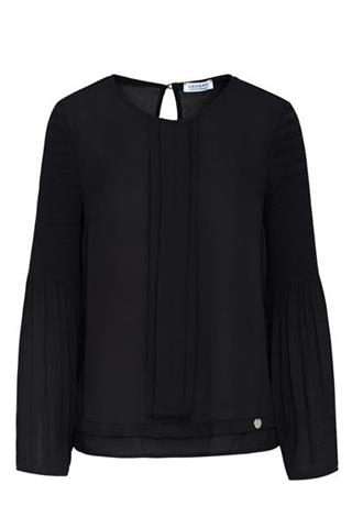 Czarna bluzka damska elegancka 84227 - 12481