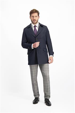 Granatowy płaszcz męski Raulo Tech 24522 - 125951