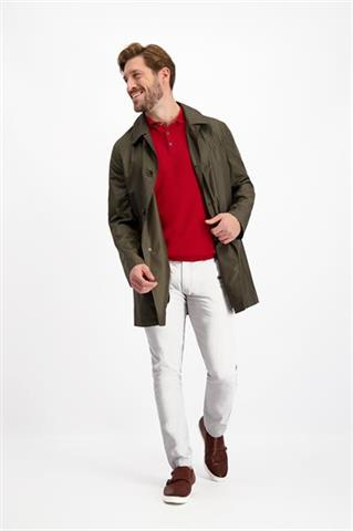 Oliwkowy płaszcz męski Marco Mode 24523 - 125961