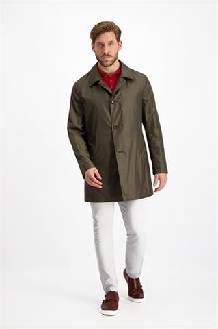 Oliwkowy płaszcz męski Marco Mode 24523 - 125971