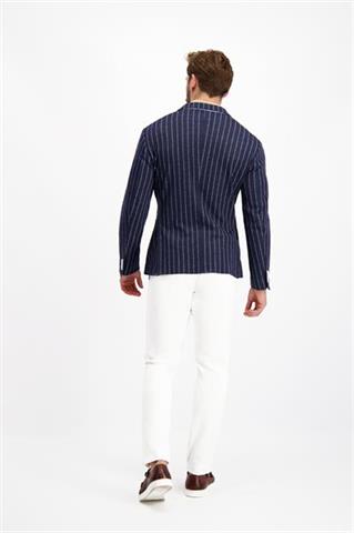 Granatowa marynarka w prążki Mati Fina Stripes 46051 - 128241