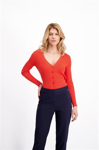 Czerwony sweter damski Sara 85154 - 128841