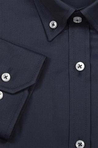 Granatowa koszula button down 93117 - 136631