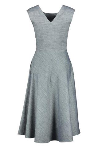Rozkloszowana sukienka z lnem 84955 - 137821