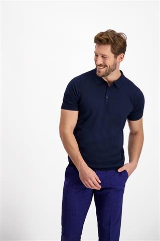 Granatowe męskie polo 73879 - 138571