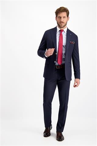 Męska koszula w błękitne paski 93166 - 138871