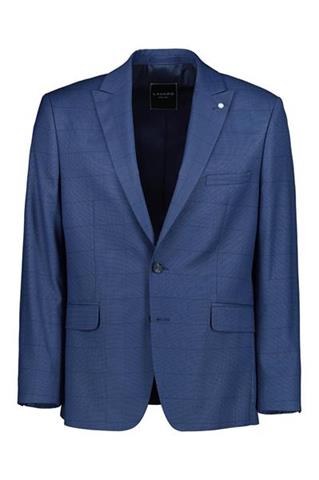 Granatowy garnitur męski w kratę 34925 - 139791