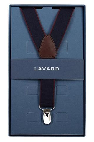 Granatowe szelki z bordowym obszyciem 57310 - 143741