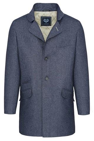 Płaszcz w kolorze granatowego melanżu Simone Picasso 23113 - 1441