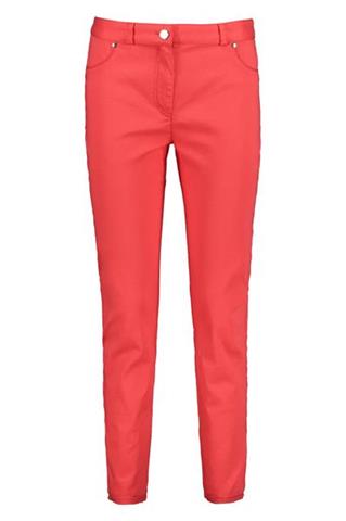 Czerwone spodnie damskie chino Snake 83863 - 144101