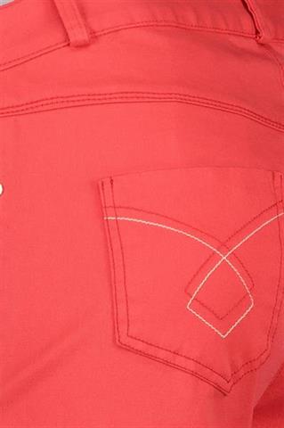 Czerwone spodnie damskie chino Snake 83863 - 144121
