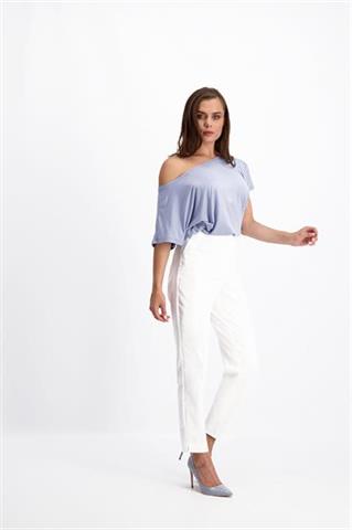 Niebieska bluzka damska oversize Ivi 84778 - 144321
