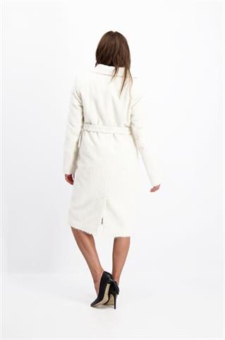 Elegancki płaszcz damski z długim włosem Blanca Selvaggia 84759 - 146121