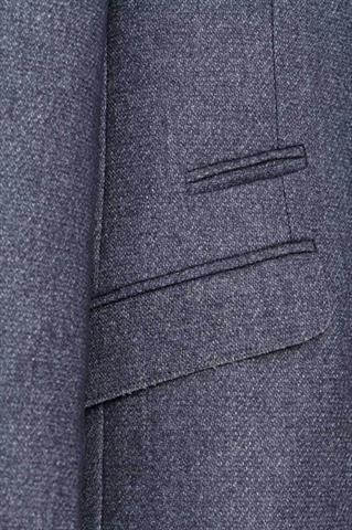 Płaszcz w kolorze granatowego melanżu Simone Picasso 23113 - 1481