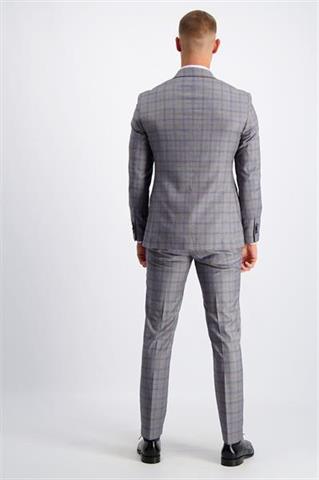 Szary garnitur w kratę Mix&Match (255) marynarka - 149151