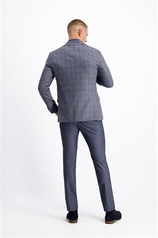 Szara marynarka męska w kratę Casimiro Maxi Breeze 46033 - 149251