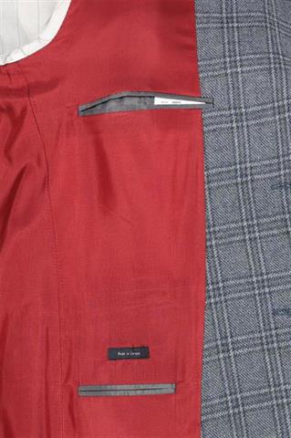 Szara marynarka męska w kratę Casimiro Maxi Breeze 46033 - 149281