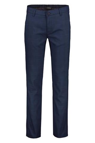 Granatowe spodnie w kratę chinos 64565 - 149701