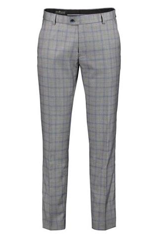 Szary garnitur w kratę Mix&Match (255) spodnie - 149851