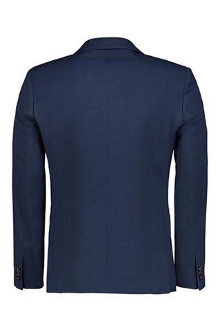 Granatowy garnitur w mikro wzór (890) marynarka - 153521