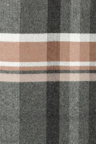 Grafitowy szal w kratę 73233 - 153981