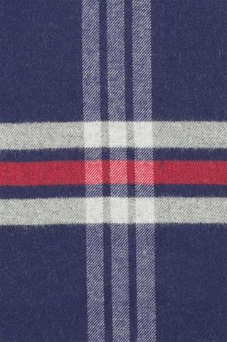 Granatowy szal w kratę 73232 - 154011