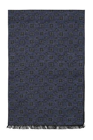 Granatowy szal we wzory 73236 - 154091