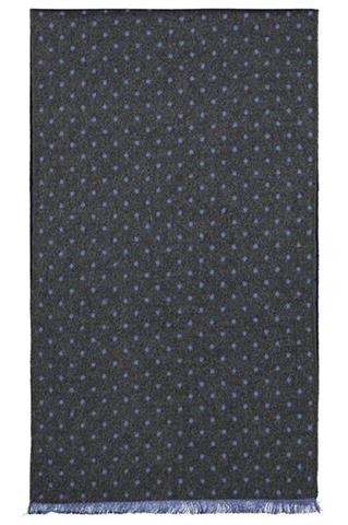 Grafitowy szal w kropki 73228 - 154301