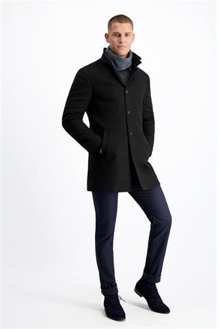 Czarny płaszcz męski Graciano Wool 29772 - 156081